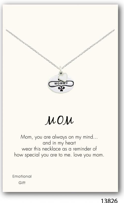 Mommy,mom silver pendant